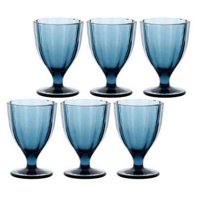 Set mit 6 Amami-Gläsern – Blau, 300 ml