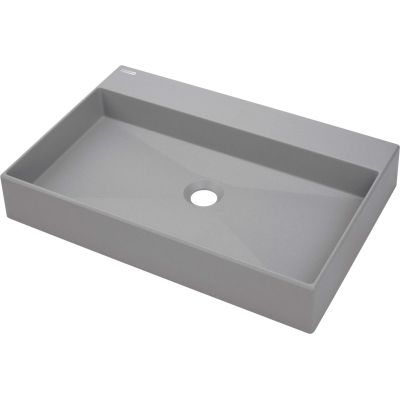 Aufsatzwaschbecken aus Granit mit Armaturenplatz – 60 x 40 cm