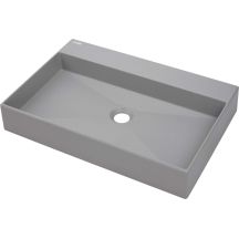 Aufsatzwaschbecken aus Granit mit Armaturenplatz – 60 x 40 cm