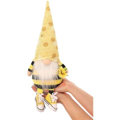 13. Schneegnom, sitzende Drohne, 35+6 cm, in Turnschuhen, Frühlingsdekoration