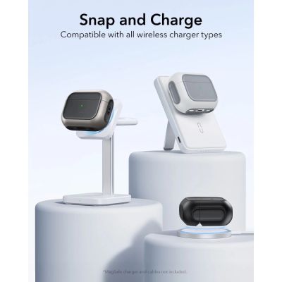 3. ESR Orbit HaloLock MagSafe Hülle für AirPods Pro 3 – Weiß