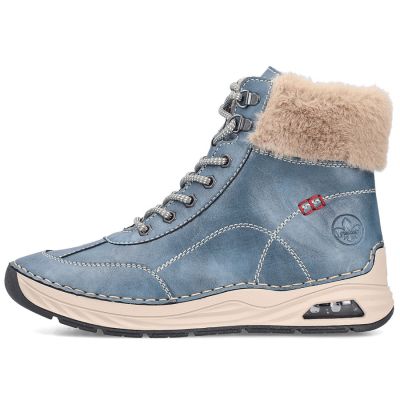 3. Gefütterte Damen-Ankle-Boots, blau, Rieker 44530-14