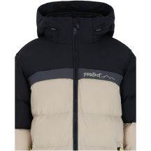 Gesteppte Ski-/Snowboardjacke mit Kapuze und Reißverschluss für Kinder PROTEST Prtmack, beige