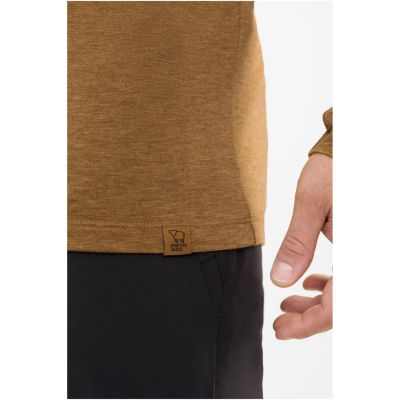 VIKING Andali Herren-Langarmshirt aus Merinowolle, braun, Größe XXL