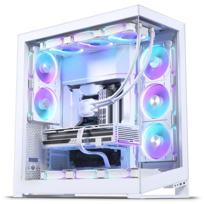 8. PHANTEKS NV-Serie NV9 MK2 PC-Gehäuse, Big Tower, EATX, DRGB, gehärtetes Glas – Weiß
