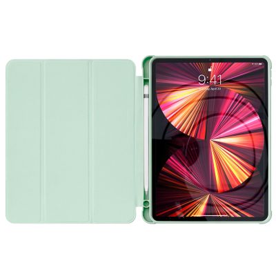 3. Stand Tablet Case Smart Cover Hülle für iPad Pro 12.9'' 2021/2020 mit Standfunktion grün