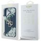 8. Guess Grained Roses Big 4G Logo Hülle für iPhone 16 - Blau