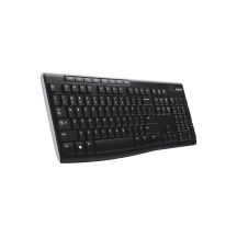 Logitech K270 RF Kabellose QWERTZ-Tastatur, Deutsch, Schwarz