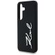 6. Karl Lagerfeld Silikon Metall Signature Logo Samsung Galaxy S25 Hülle schwarz