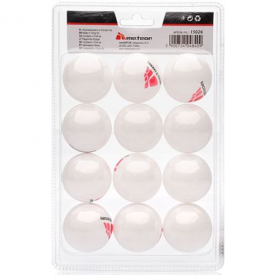 2. Meteor 15026 12-Ball-Ping-Pong-Ball-Set