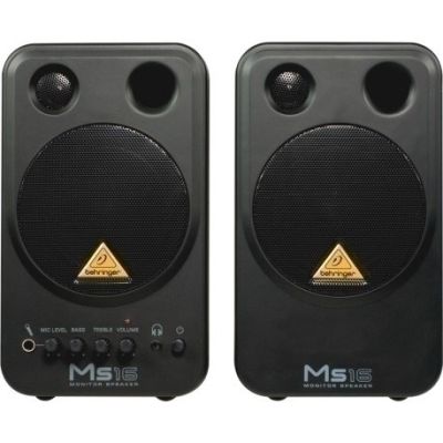 5. Behringer MS16 2-Wege-Lautsprecher, schwarz, kabelgebunden, 16 W