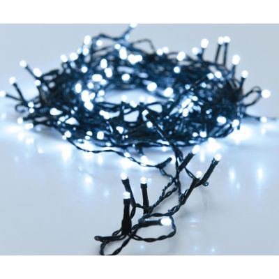18. Lichterkette für den Weihnachtsbaum, 480 LEDs, Timer, Kaltweiß