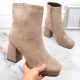 10. Jezzi W JEZ411B beige Wildlederstiefeletten