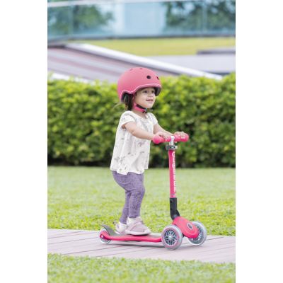 8. Globber Faltbarer 3-Rad-Scooter mit Lichtern Fuchsia Jr 437-110