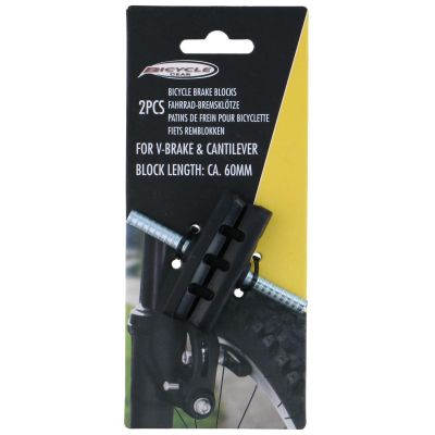 3. BREMSKLÖTZE 2 STÜCK, STIFTBEFESTIGUNG 60 MM BICYCLE GEAR
