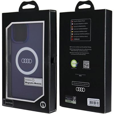 6. Audi IML Big Logo MagSafe Hülle für iPhone 13 Pro Max – blau