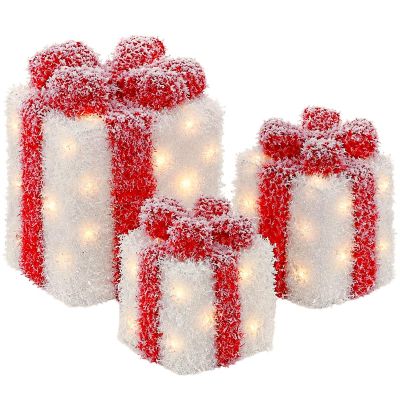 Leuchtendes Geschenkset mit 3 LEDs und Timer (3-teilig)