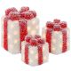 Leuchtendes Geschenkset mit 3 LEDs und Timer (3-teilig)