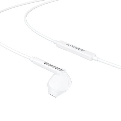4. Acefast L14 kabelgebundener In-Ear-Kopfhörer mit 3,5-mm-Miniklinkenstecker und Mikrofon – weiß