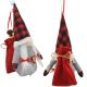 10. Dekorativer Weihnachtsmann mit Geschenktüte, 20 cm, Mädchen