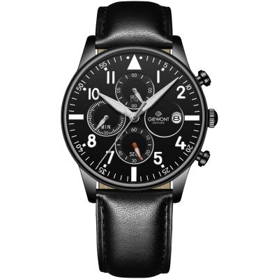Giewont Herrenuhr Chronograph Saphir Schwarz GW5630-A1