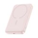 Powerbank Baseus EnerFill FM11 Ultra-Mini 10000 mAh 22,5 W induktiv, MagSafe-kompatibel, mit weißem Basus Simple USB-C-Kabel 20 V/3 A 0,3 m – rosa