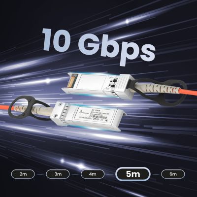 10. Extralink SFP+ AOC Kabel AOC SFP+ 10 Gbit/s, 5 m