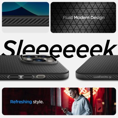 11. Spigen Liquid Air Hülle für iPhone 14 Pro – Mattschwarz