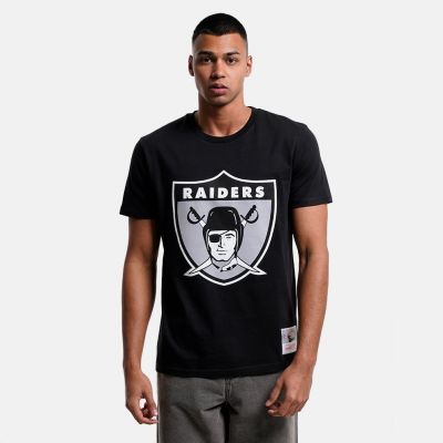 2. Mitchell & Ness NFL Team Logo Tee Oakland Raiders M BMTRINTL1053-ORABLCKT