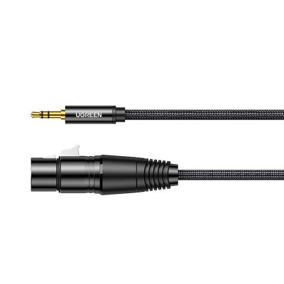 2. Ugreen Audiokabel 3,5 mm Miniklinke (männlich) – XLR (weiblich) 1 m schwarz (AV182)