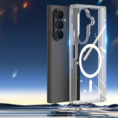7. Dux Ducis Clin Mag Case für Samsung Galaxy Z Fold 8 / Z Fold 7, kompatibel mit MagSafe – Transparent