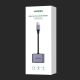 5. Ugreen USB Typ C (männlich) - USB Typ C PD QC (weiblich) + 3,5-mm-Miniklinke (weiblich) grau (CM231)