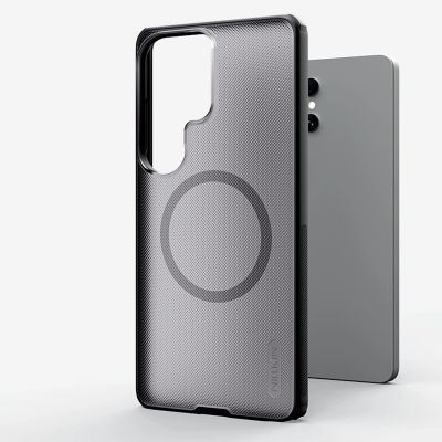 7. Nillkin Super Frosted Shield Pro Magnetische Hülle, kompatibel mit MagSafe für Samsung Galaxy S26 Ultra – Transparentes Schwarz