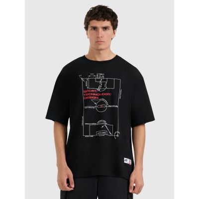 Oversize-T-Shirt für Herren mit Aufdruck 4F 4FRAW25TTSHM3257-20S