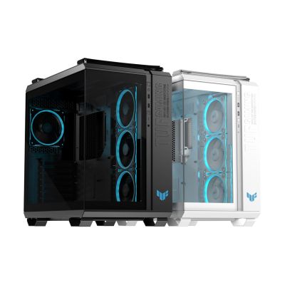 15. Asus TUF GAMING GT502 HORIZON TG ARGB SCHWARZES Gehäuse
