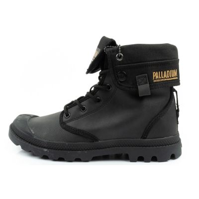 2. Palladium Damen Baggy-Sneaker mit hohem Schaft, beschichtet, modisch, Schwarz