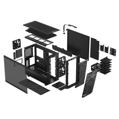 22. Fractal Design Meshify 2 Tower Schwarz