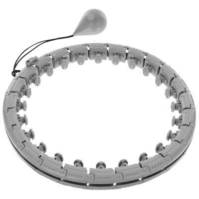 2. HULA HOP MIT MASSAGEGERÄT UND GEWICHT GRAU ENERO FIT