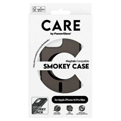 4. CARE by PanzerGlass Flagship-Hülle mit MagSafe für iPhone 16 Pro Max – Transparent
