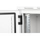 55. Digitus 19" 12U 600x600 Wand-Netzwerkschrank, Volltür, grau, ungeteilt, montiert, IP55, 100 kg