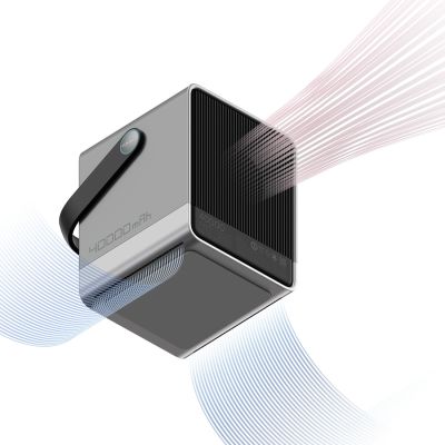 4. Cuktech Powerbank 300W 40000mAh mit kabelloser Ladefunktion, 2x USB-C + 2x USB-A - Schwarz