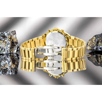 8. Giewont Saphir Gold Silber Damenuhr GW3670-B2