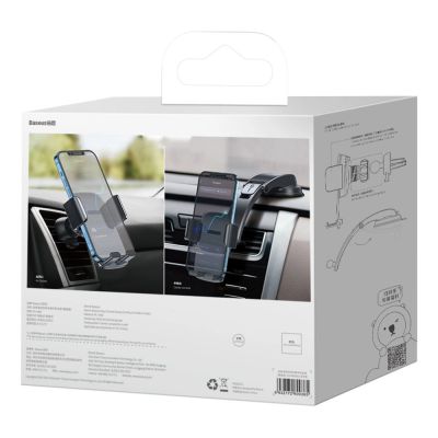 6. Baseus 2in1 Autohalterung für Cockpit und Lüftungsgitter schwarz (SUYK000001)