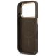 7. Guess 4G PU Dreieck-Logo & Standkamera Magsafe Hülle für iPhone 17 Pro - Braun