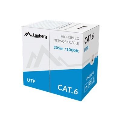 4. LANBERG LAN-KABEL UTP 1GB/S 305M CCA-DRAHT GRAU
