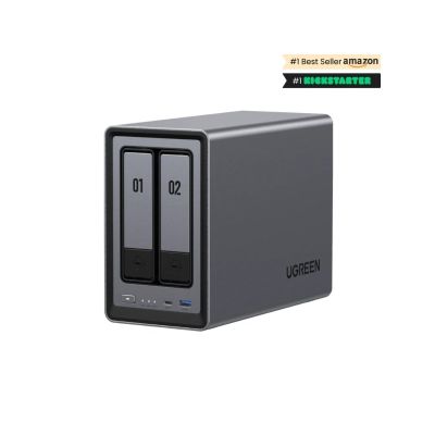 2. Ugreen NASync DXP2800 NAS-System, 2-Bay, kompakt, Intel® N N100, 8 GB DDR5, 0 TB, UGOS Pro, Schwarz