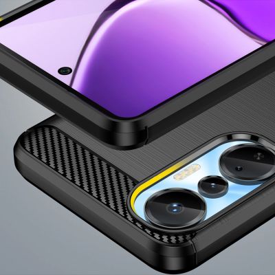 6. Carbon Case Hülle für Infinix Hot 20S flexible Silikon Carbon Hülle schwarz