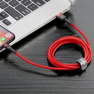 5. Baseus Cafule USB-A / Lightning 1,5A QC 3.0 Kabel 2 m - rot