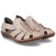 4. Beige Damen-Ledersandalen Rieker M1679-60