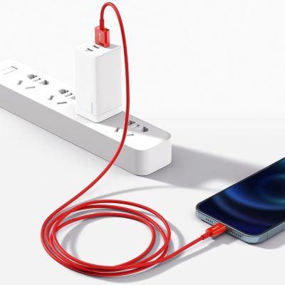 11. Baseus Superior USB - Lightning Kabel 2,4 A 1 m rot (CALYS-A09)